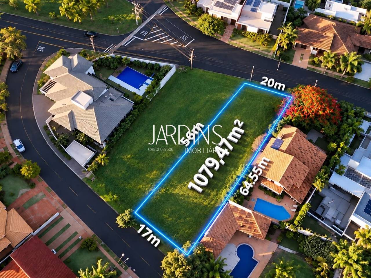 Terreno de 1.079 m² no Royal Park